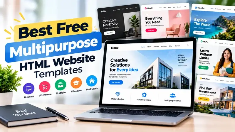 Best Free Multipurpose HTML Website Templates
