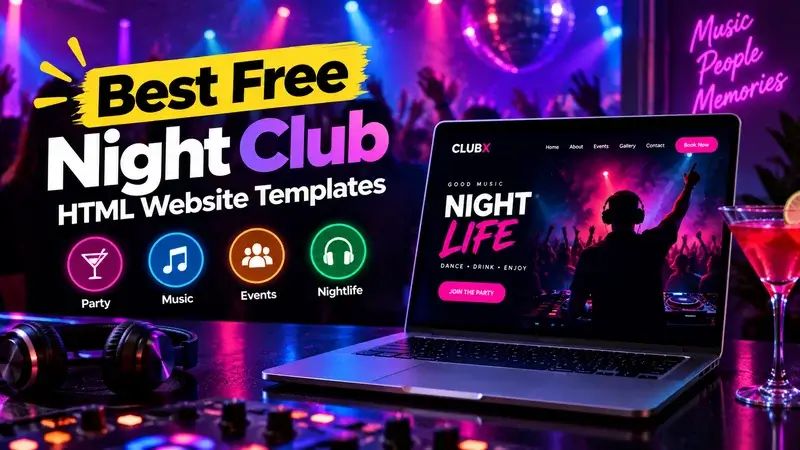 Best Free Night Club HTML Website Templates