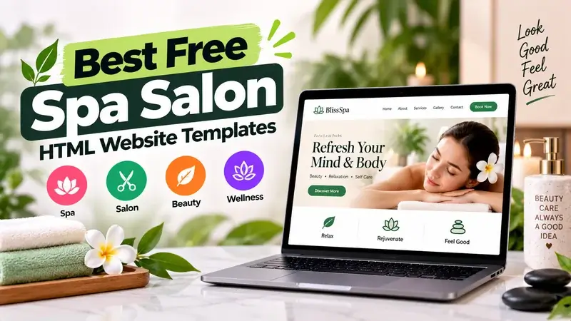 Best Free Spa Salon HTML Website Templates