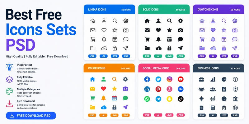 Free Icons Sets PSD