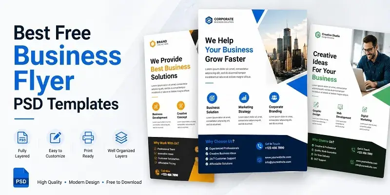 Free Business Flyer PSD