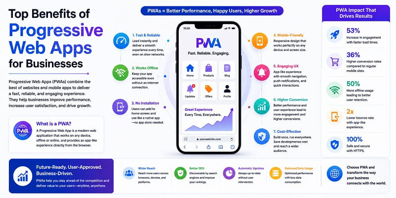 Top Benefits of Progressive Web Apps for Businesses