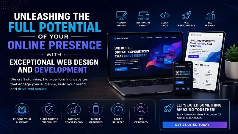 Unleashing the Full Potential of Your Online Presence with Exceptional Web Design and Development