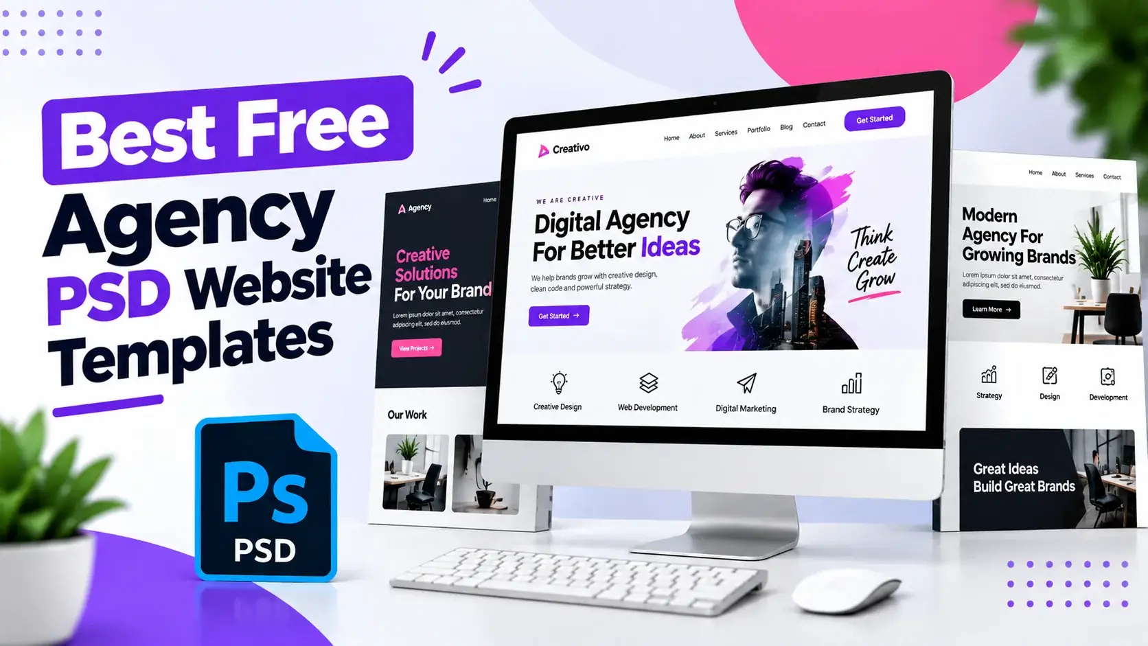 Best Free Agency PSD Website Templates