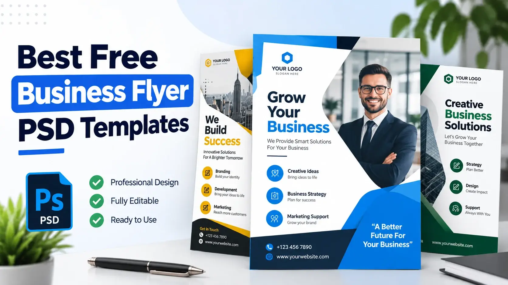 Best Free Business Flyer PSD Templates