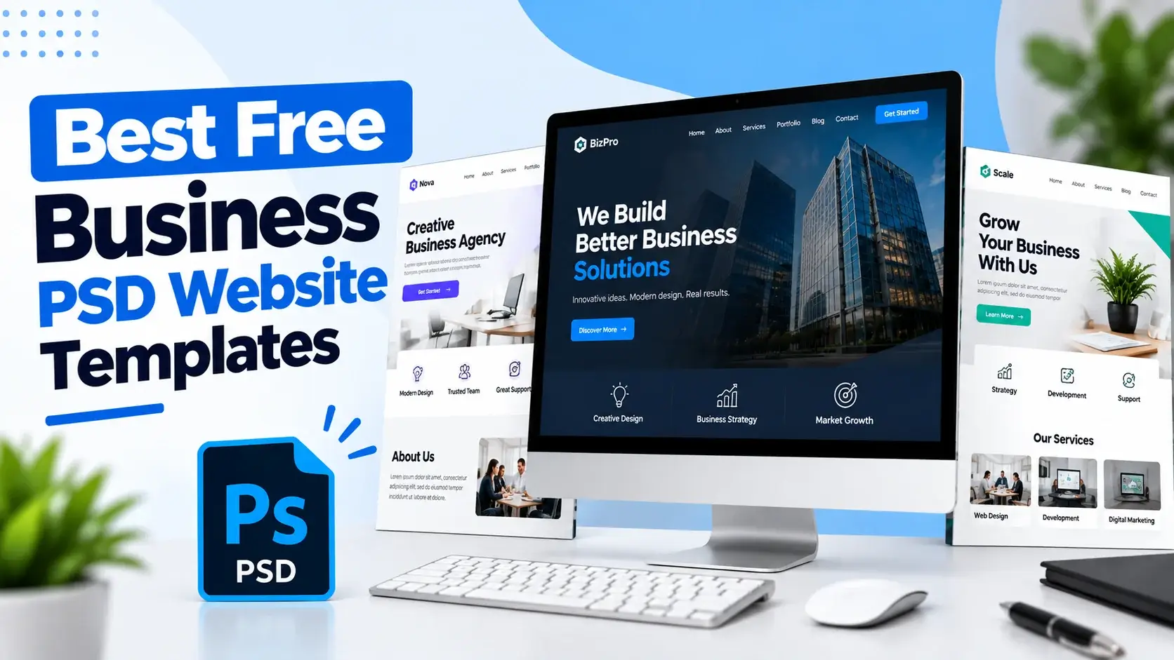 Best Free Business PSD Website Templates
