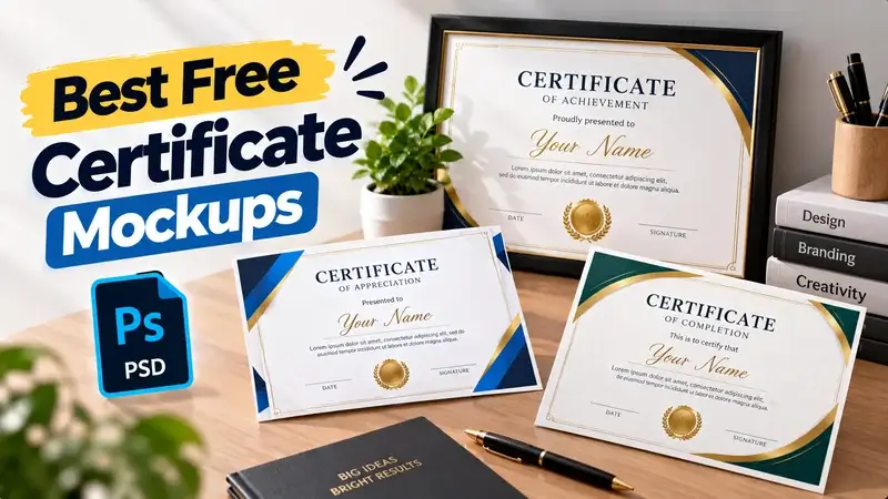 Best Free Certificate Mockups