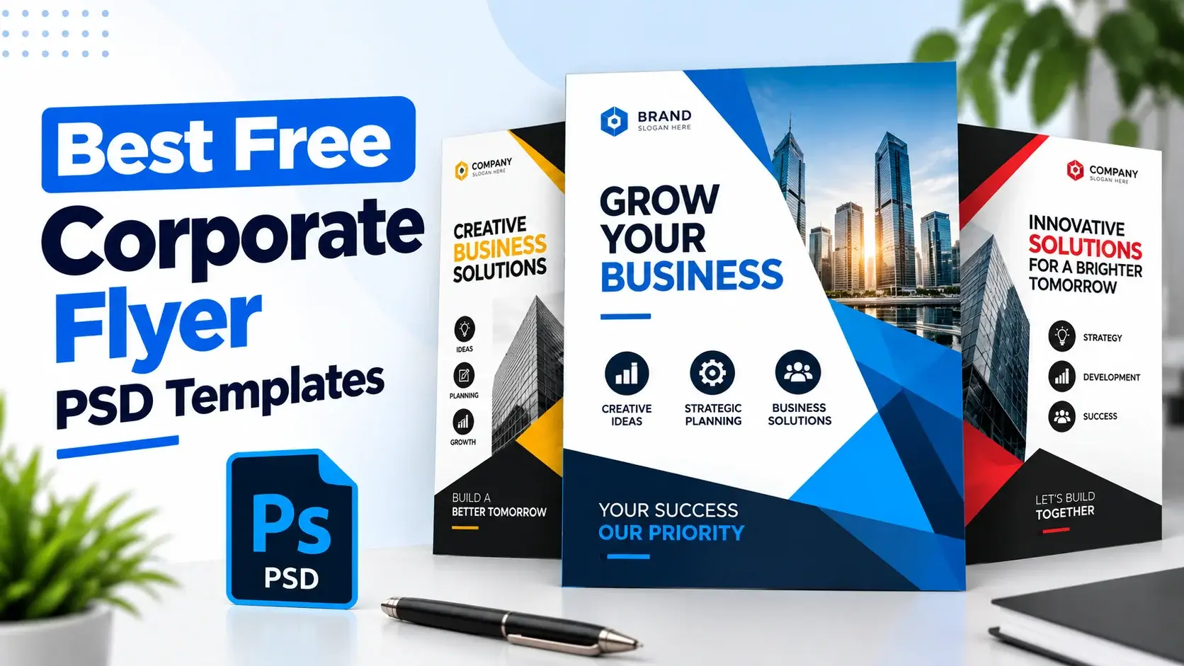 Best Free Corporate Flyer PSD Templates