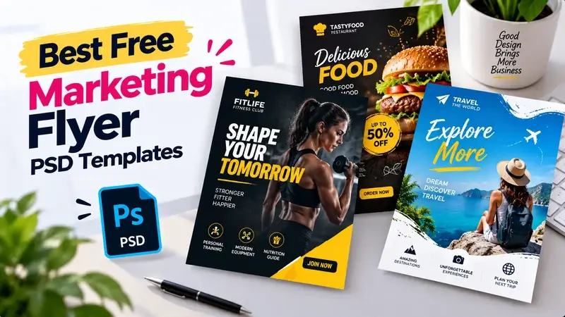 Best Free Marketing Flyer PSD Templates