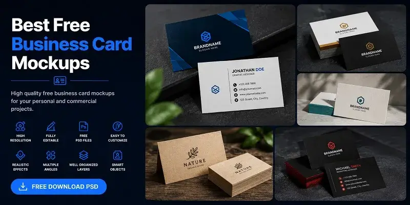 Free Business Card Mockups