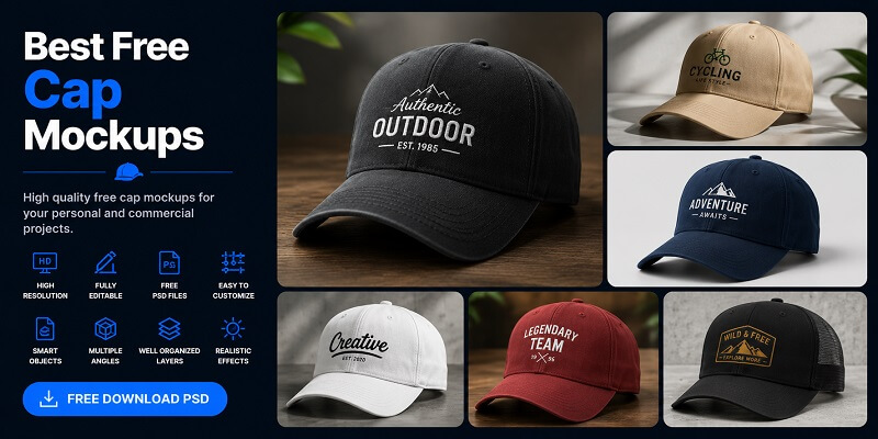 Free Cap Mockups