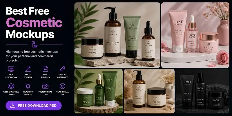 Free Cosmetic Mockups