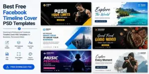 Free Facebook Timeline Cover PSD Templates