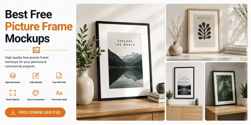 Free Picture Frame Mockups