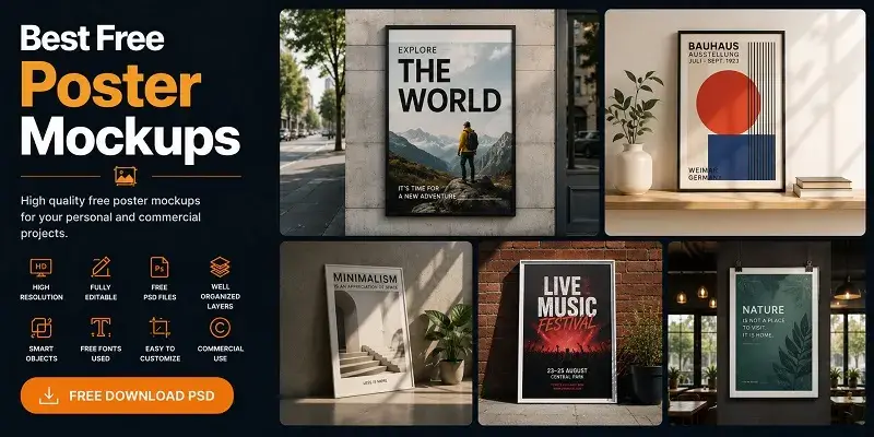 Free Poster Mockups