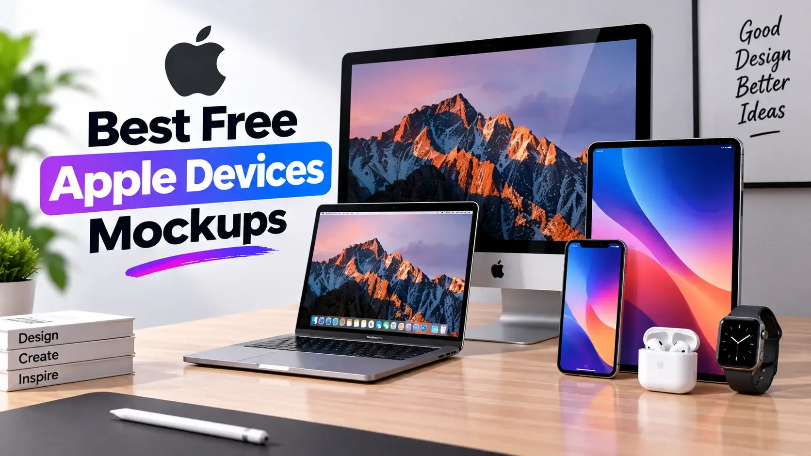 Best Free Apple Devices Mockups for Designers
