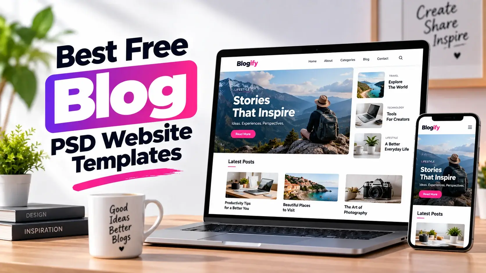 Best Free Blog PSD Website Templates