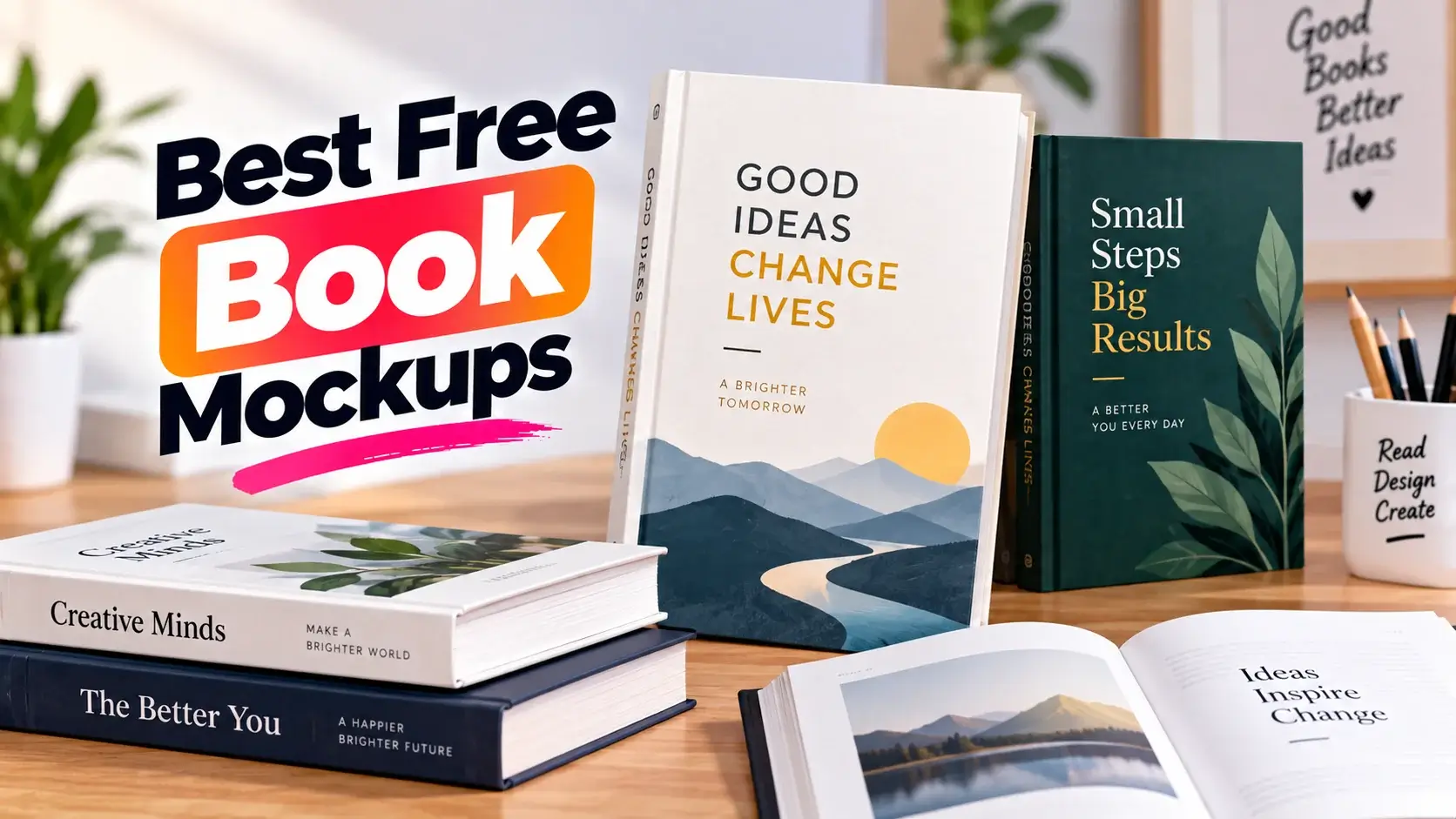 Best Free Book Mockups for Designers