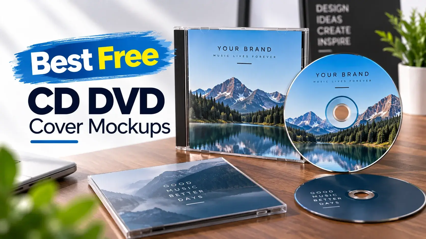 Best Free CD DVD Cover Mockups for Designers