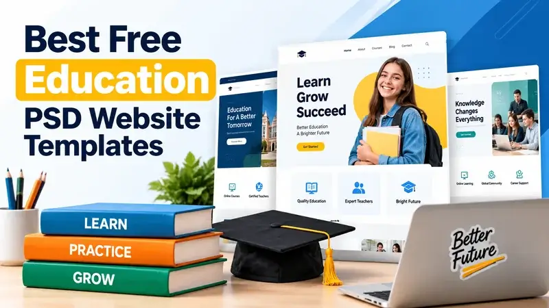 Best Free Education PSD Website Templates