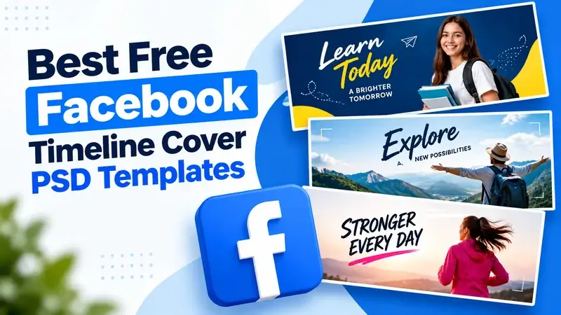 Best Free Facebook Timeline Cover PSD Templates