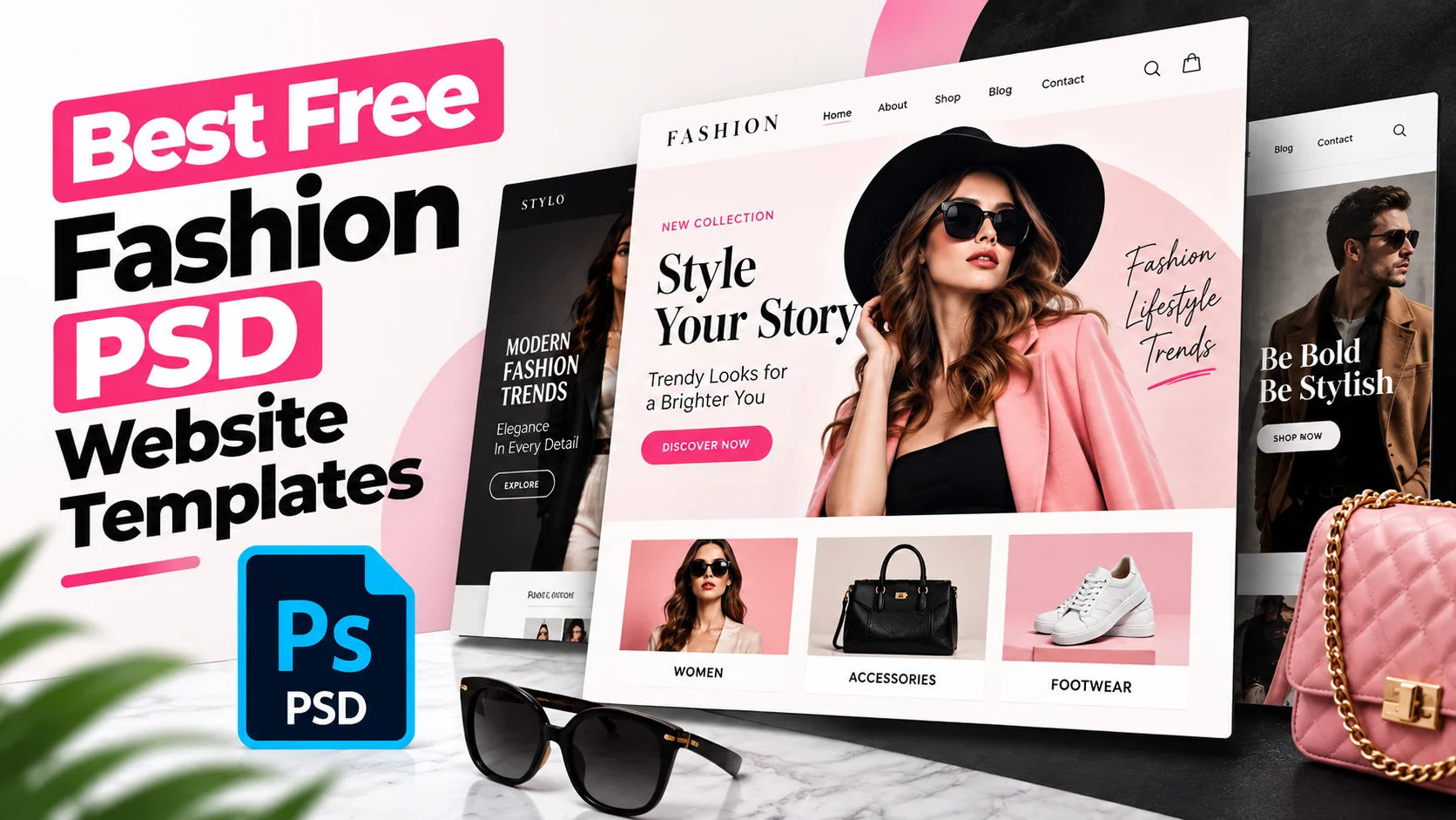 Explore the best free fashion PSD website templates for creating stylish and modern fashion websites. Download editable PSD designs for fashion brands, stores, portfolios, and blogs.