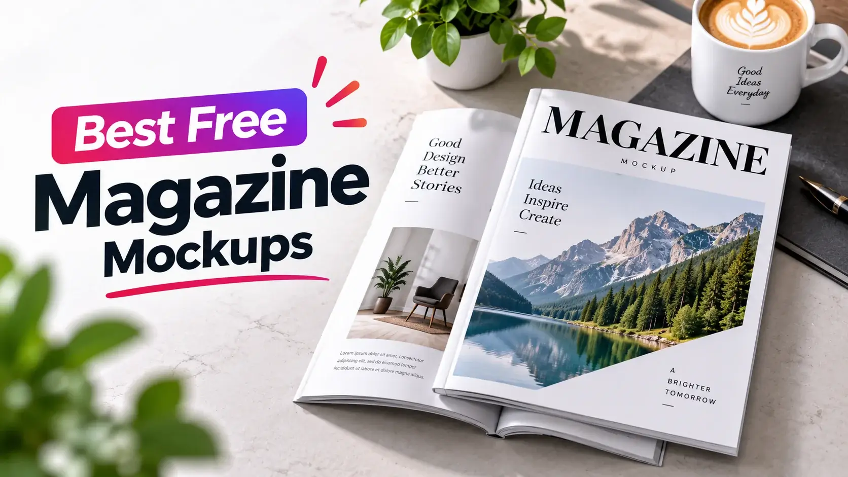 Best Free Magazine Mockups for Designers