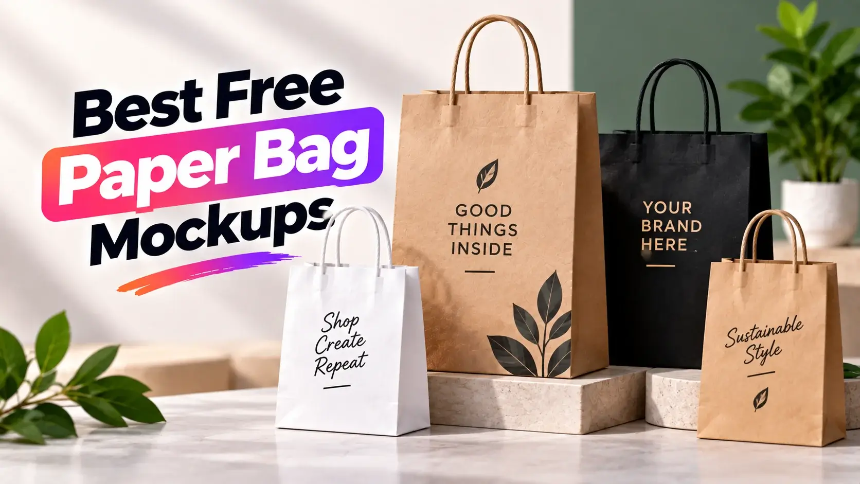 Best Free Paper Bag Mockups for Designers