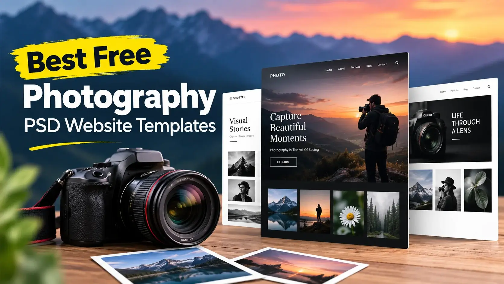 Best Free Photography PSD Website Templates
