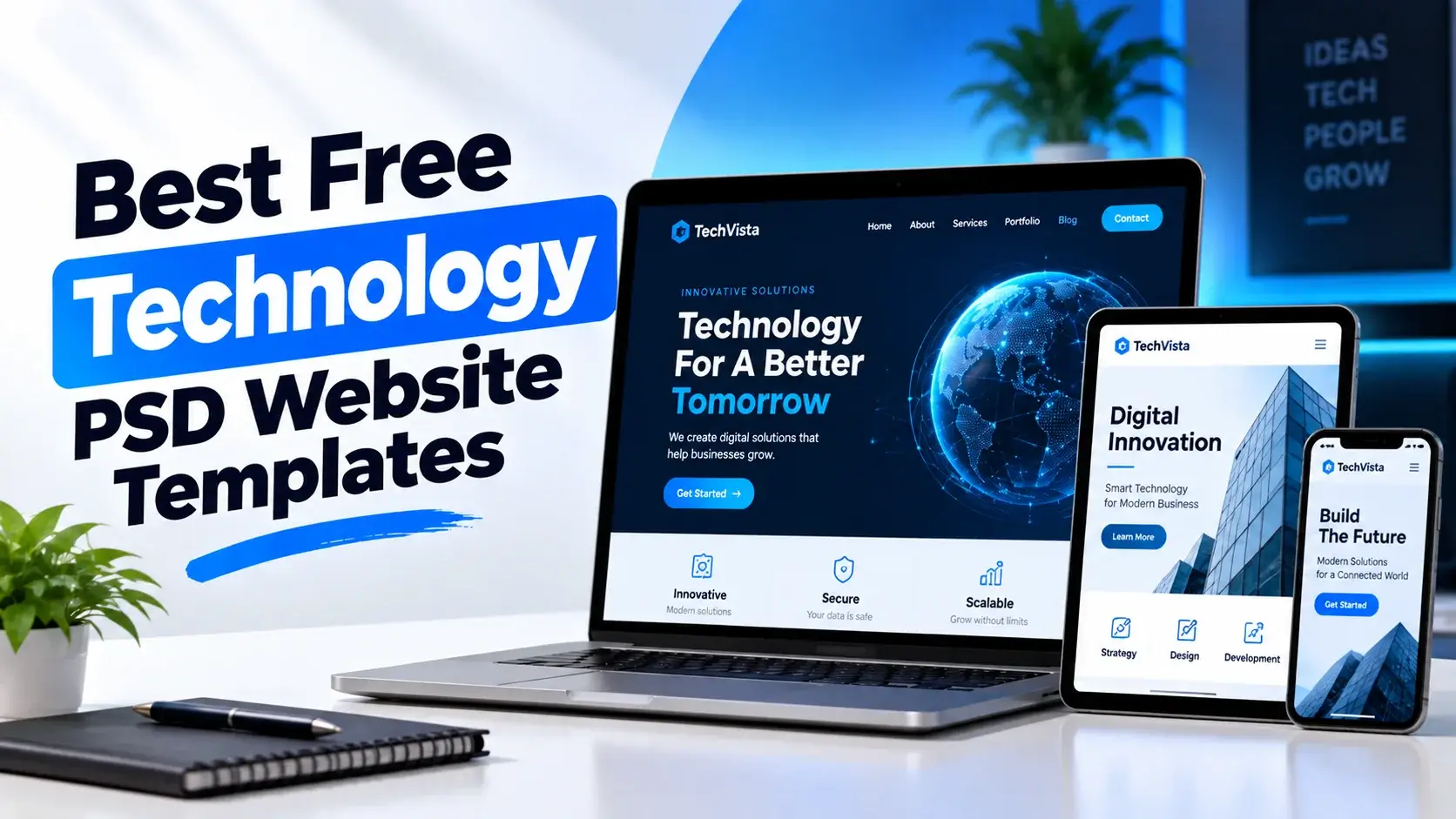 Best Free Technology PSD Website Templates
