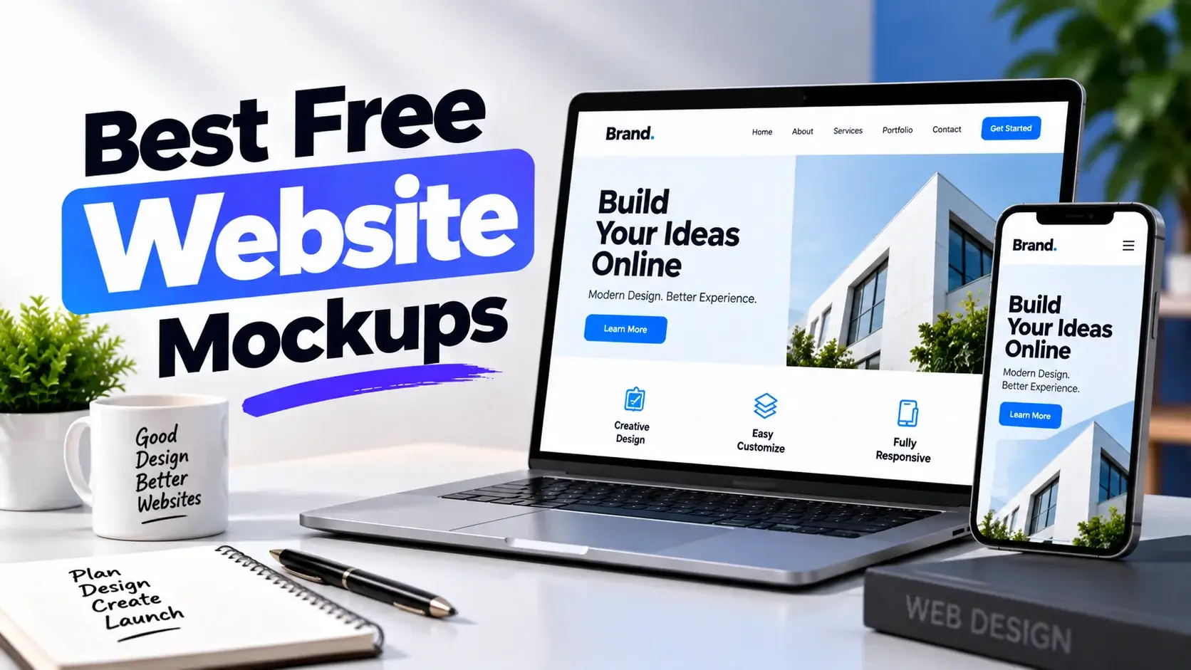 Best Free Website Mockups for Designers