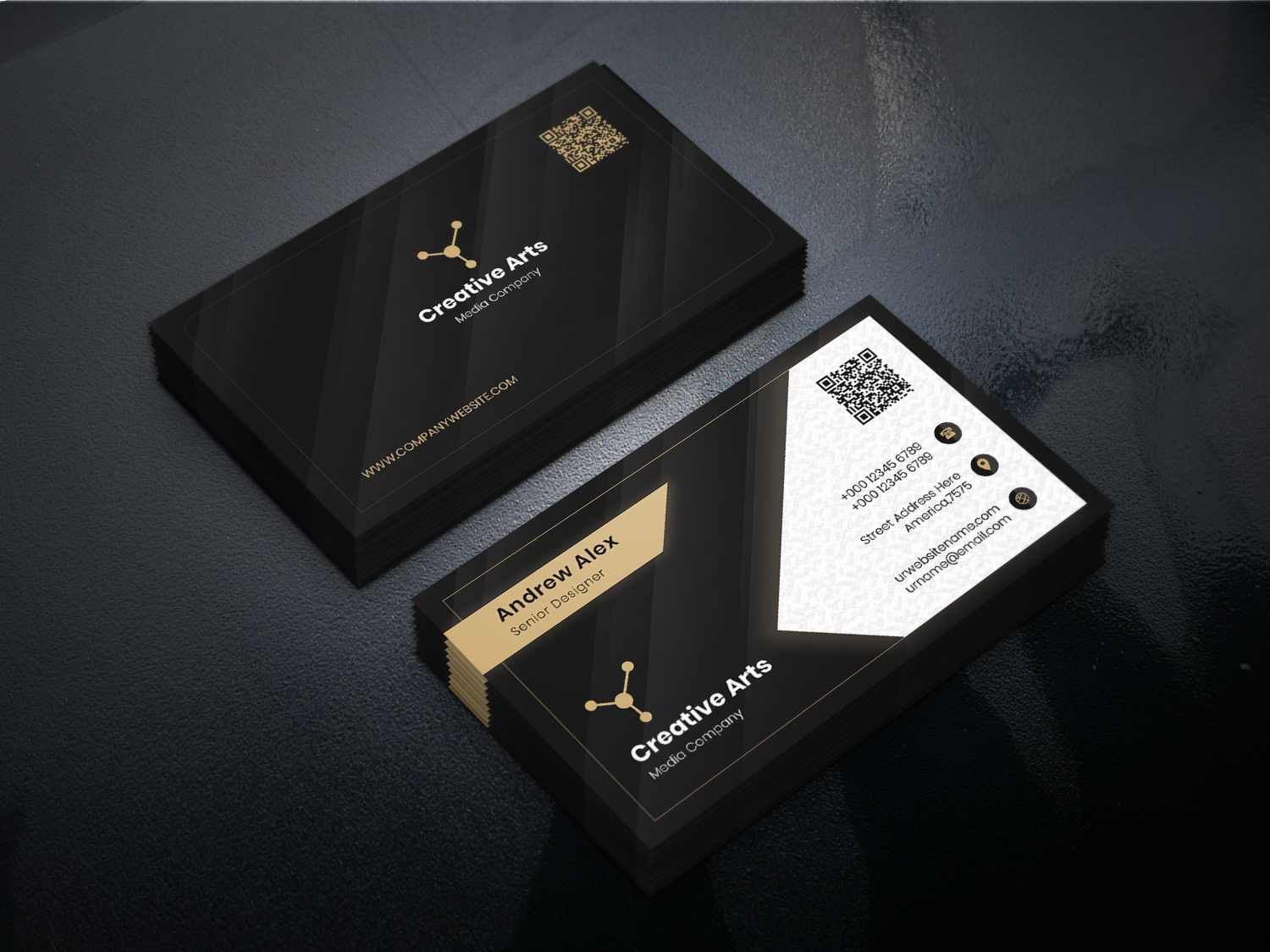 Personnel Business Card PSD Template