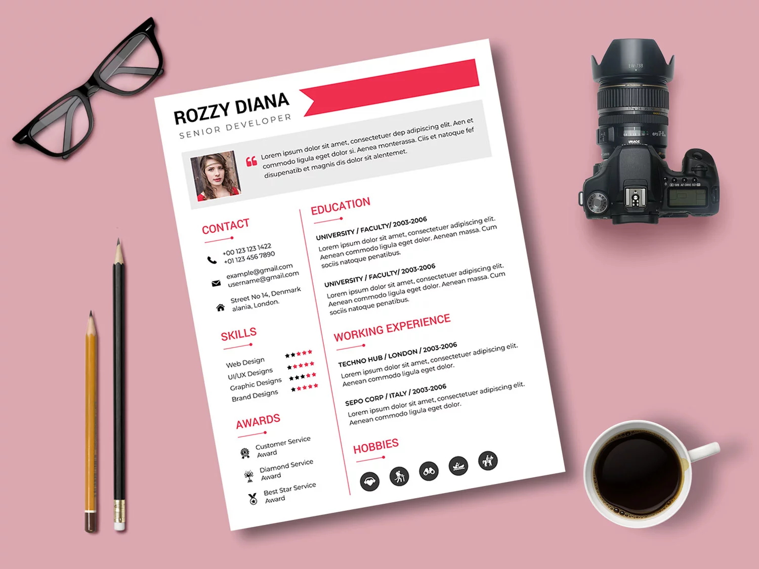 MyCV Resume PSD Template